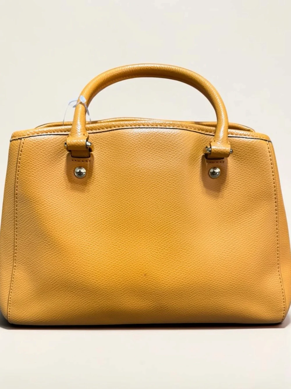 Coach Crossgrain Leather Satchel Caryall top handdle Crossbody Bag